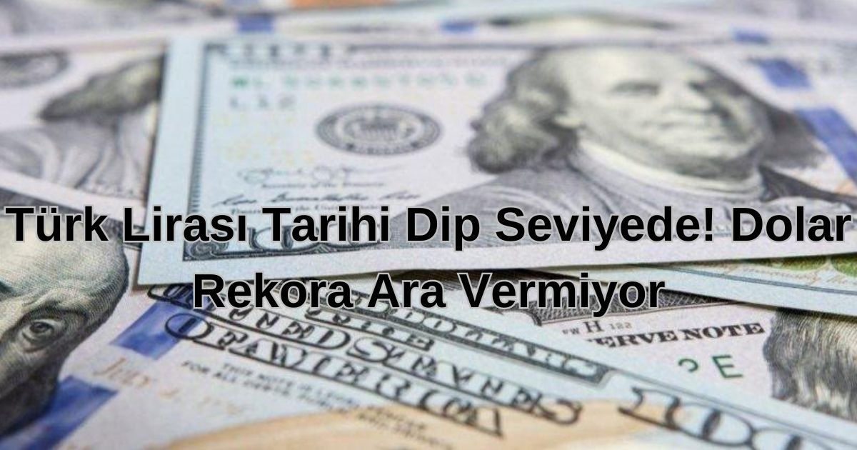 Türk Lirası Tarihi Dip Seviyede! Dolar Rekora Ara Vermiyor
